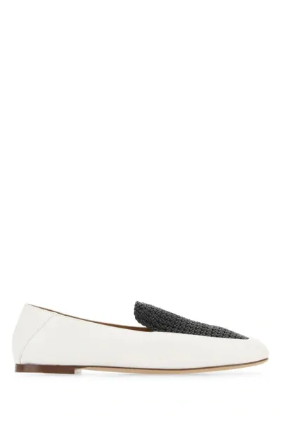 Chloé Olene Two-tone Leather Loafers In Multicolor