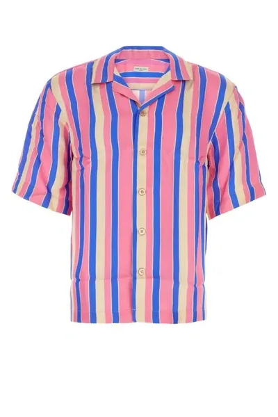 Dries Van Noten Pink Striped Shirt In Multicolor