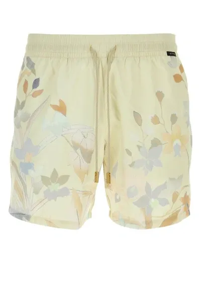 Etro Man Printed Satin Swimming Shorts In Multicolor