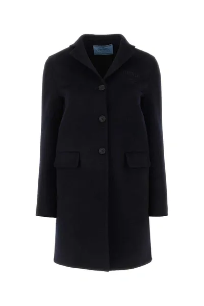 Prada Coats In Black