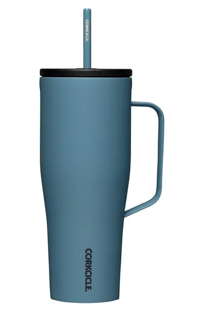 Corkcicle 30-ounce Insulated Cup With Straw In Storm