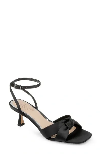 Jewel Badgley Mischka Valarie Ankle Strap Sandal In Black