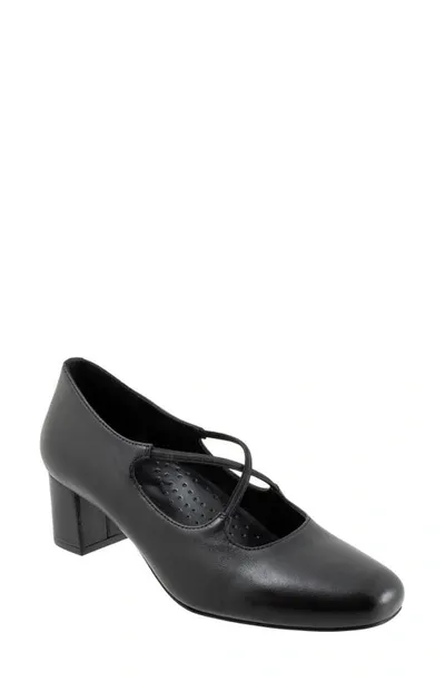 Trotters Demi Pump In Black