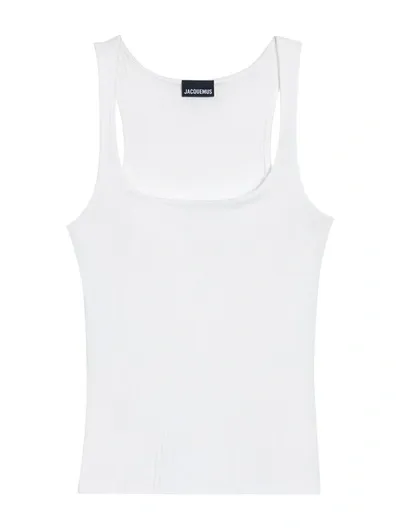 Jacquemus Le Debardeur Caraco Tank Top In White