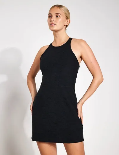 Beyond Yoga Spacedye Refocus Dress In Black