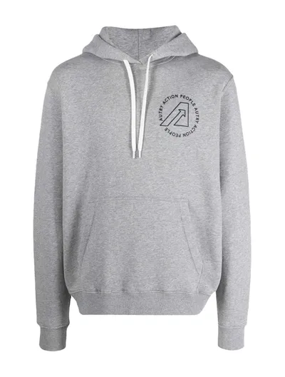 Autry Hoodie Mit Logo-print In Grey