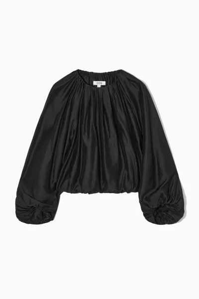 Cos Parachute Blouse In Black