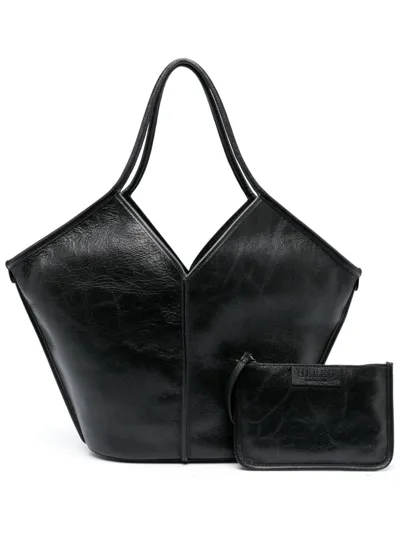 Hereu Callela Leather Tote Bag In Black