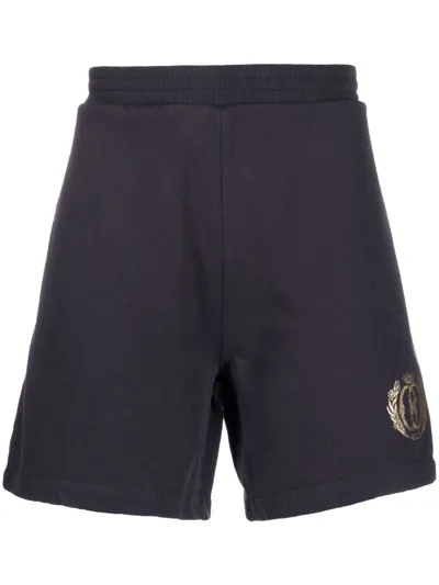 Bally Blue Logo Print Track Shorts