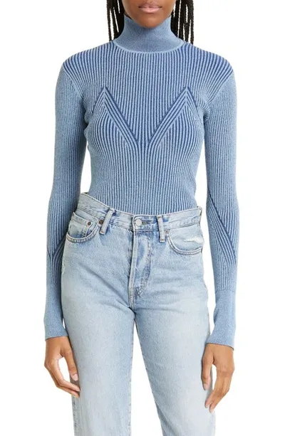 Aknvas Lennox Long Sleeve Knit Top In Sapphire