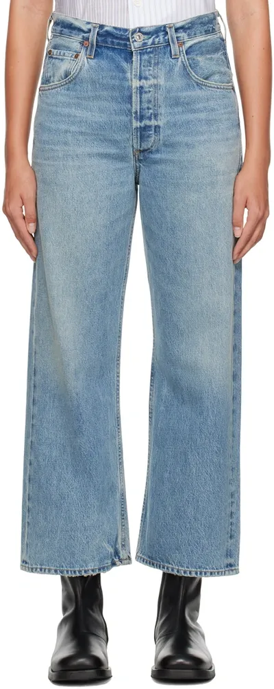 Citizens Of Humanity Annina Wide-leg Jeans In Blue