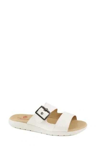 Marc Joseph New York Bayside Lane Sandal In White Snake