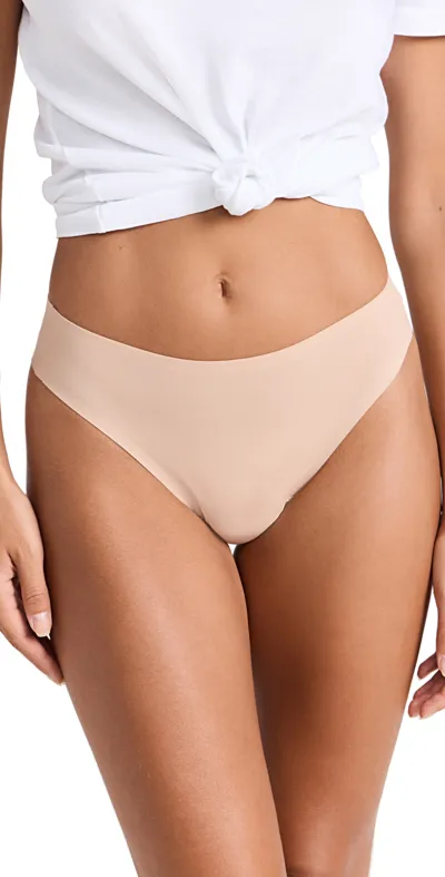 Spanx Seamless Thong Panties In Naked 2.0