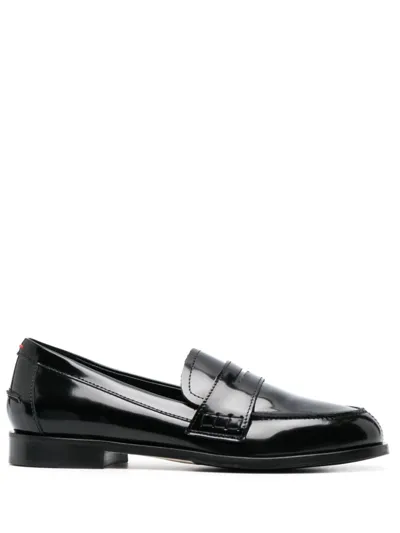 Aeyde Oscar Leather Loafers In Black