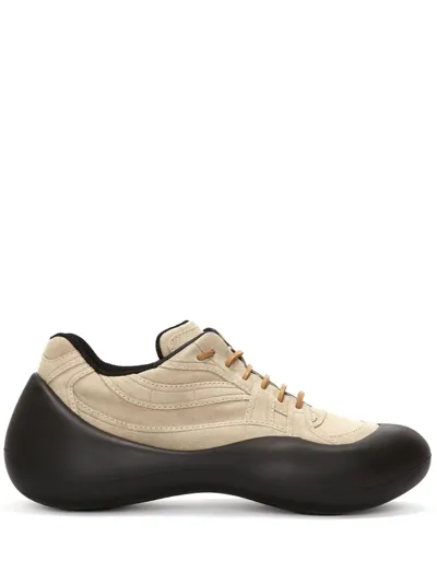 Jw Anderson Bumper-hike Low-top Sneakers In Cream