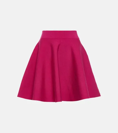 Nina Ricci Fully-pleated Mini Skirt In Fuchsia