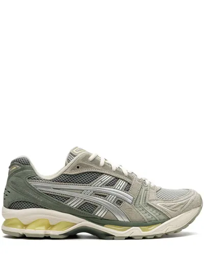 Asics Gel Kayano 14 "olive Grey Pure Silver" Sneakers In Green