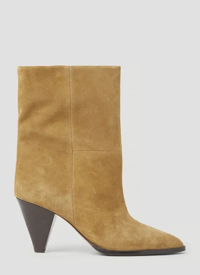 Isabel Marant Rouxa Suede Boots In Brown