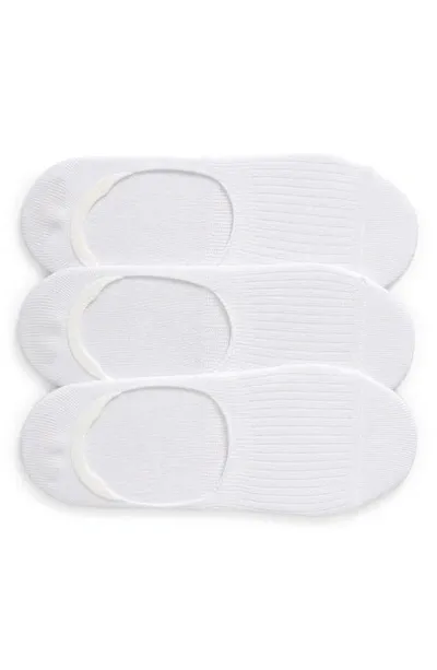 Nordstrom 3-pack No-show Liner Socks In White