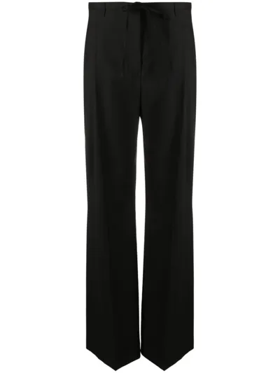 Christian Wijnants High-waist Wool Trousers In Black