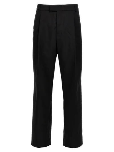 Alexander Mcqueen Gabardine Wool Pants Black