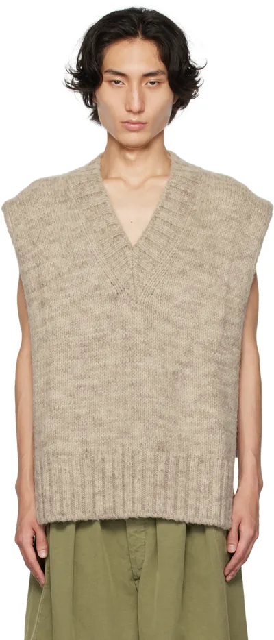 Maison Margiela Beige Botanical-dye Vest In 119m Light Brown