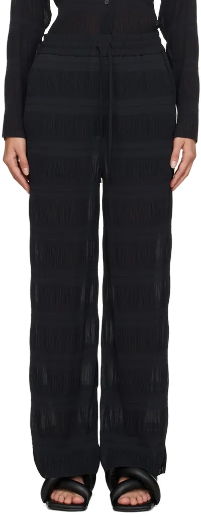 Henrik Vibskov Grow Straight-leg Trousers In Black