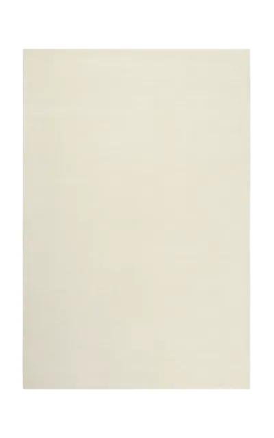 Nordic Knots Grand By ; Hand Loomed Area Rug In Dusty White; Size 2.5' X 16' In Off-white