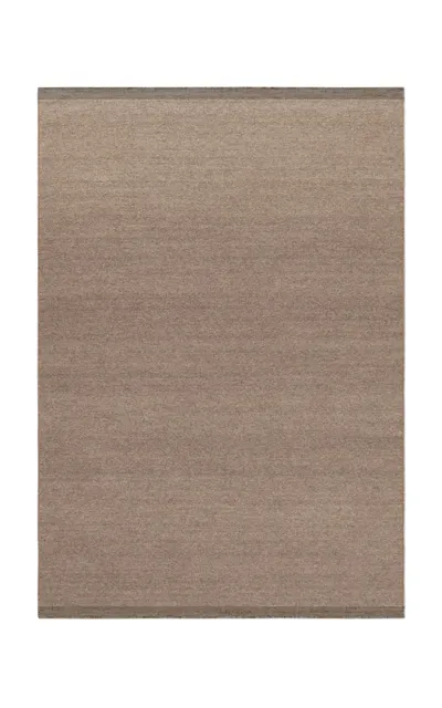 Nordic Knots Zero By ; Flatweave Area Rug In Brown; Size 2.5' X 16'