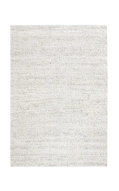 Nordic Knots Dunes By ; Hand Woven Area Rug In Melange; Size 6' X 9' In Grey