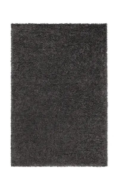 Nordic Knots Fields By ; Shaggy Area Rug In Anthracite; Size 10' X 14' In Grey