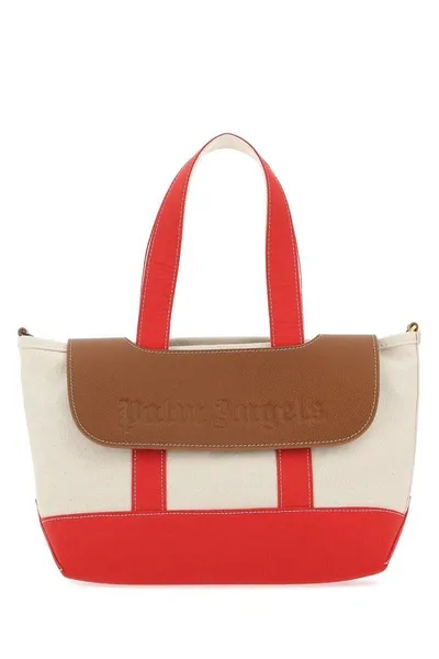 Palm Angels Palm Beach Logo Debossed Tote Bag In 2560