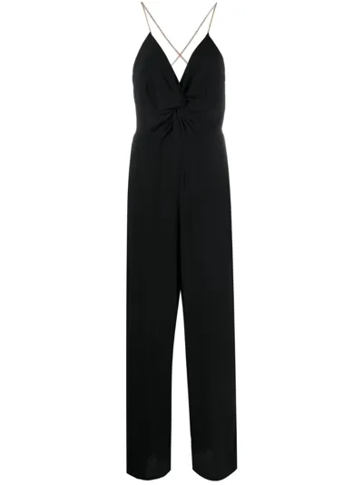 Ba&sh Fifia Straight-leg Jumpsuit In Black