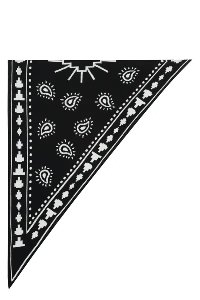 Marcelo Burlon County Of Milan Wool Blend Scarf In Black