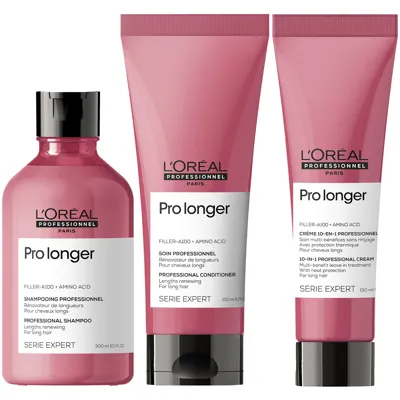 L'oreal Professionnel Pro Longer Shampoo, Conditioner And Cream Trio