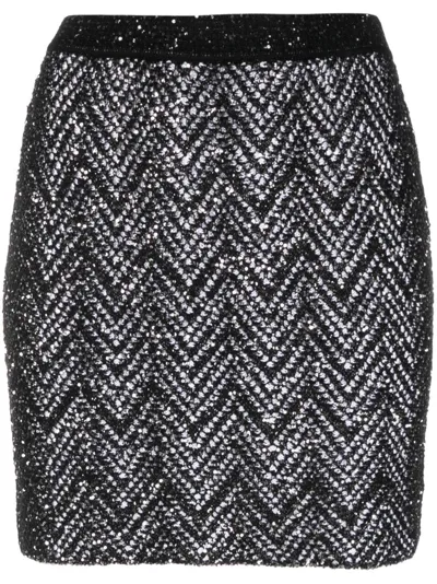 Missoni Zigzag Woven-design Sequin-embellished Skirt In Multi