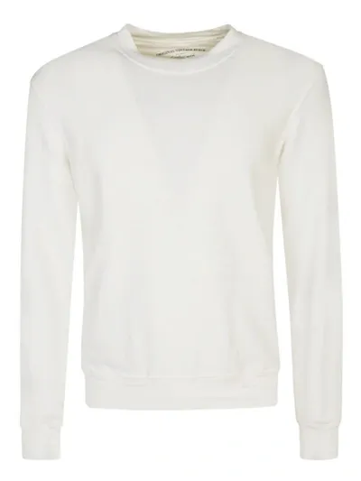 Original Vintage Cotton Blend Linen Sweatshirt In White