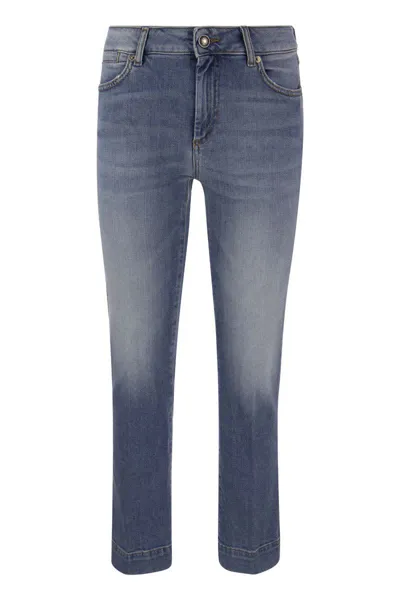 Sportmax Logo Patch Flared Jeans In Blue