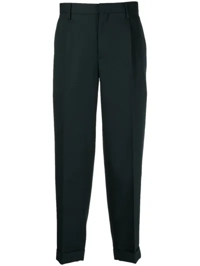 Kolor Tapered Cropped Trousers In Blau