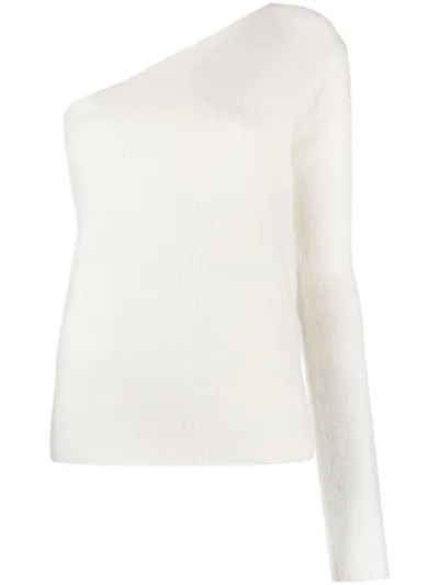 Lisa Yang One-shoulder Cashmere Jumper In Neutrals