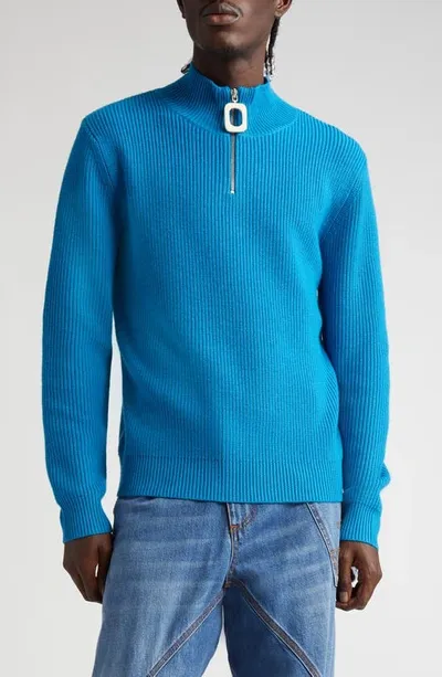 Jw Anderson Blue Can Puller Sweater