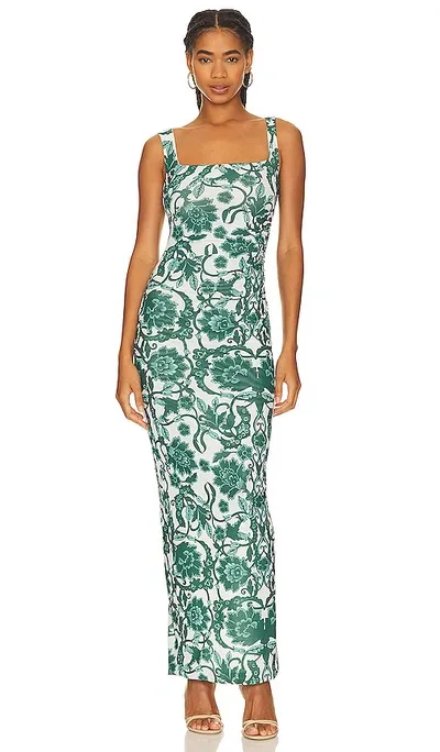 Rumer Maya Maxi Dress In Green