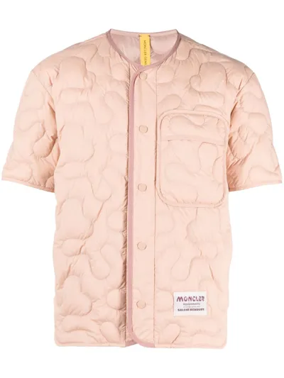 Moncler Genius Moncler X Salehe Bembury Padded Shirt In Beige