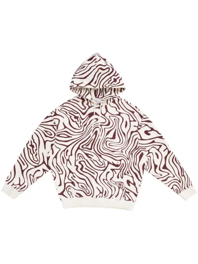 Marcelo Burlon County Of Milan Logo-embroidered Hoodie In White