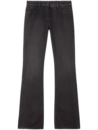 Off-white Slim-leg Flared Jeans In Black