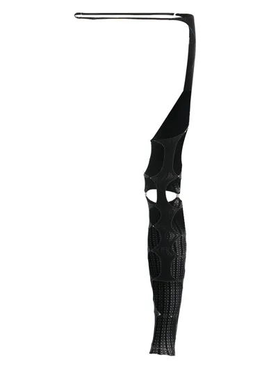 Rui Black Cutout Single Stocking