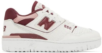 New Balance 550 White/red Bbw550dp Women's