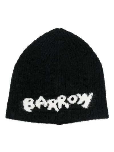 Barrow Logo-embroidered Pull-on Beanie In Black