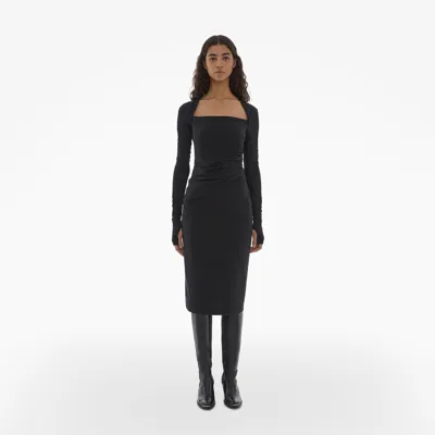 Helmut Lang Shrug Dress In Black