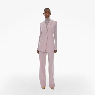 Helmut Lang Belted Blazer Vest In Lucid Pink